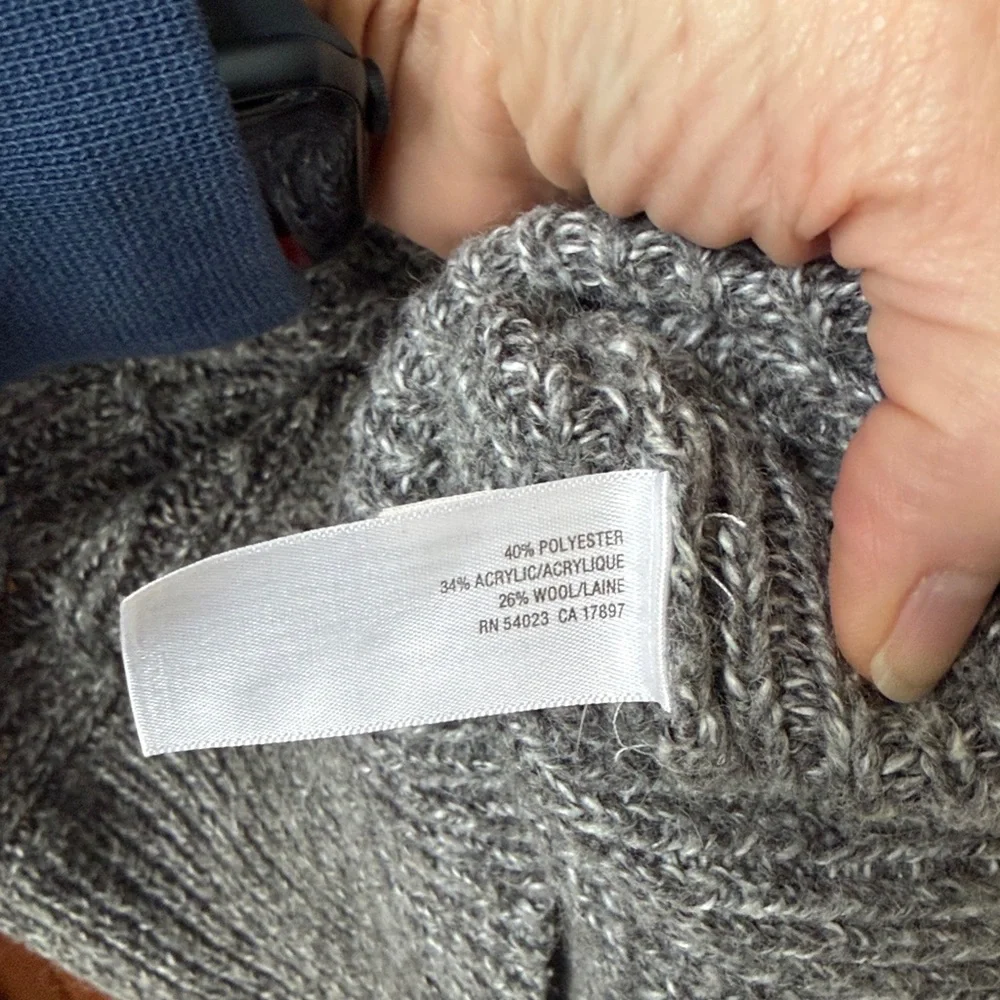 Old Navy Gray Cowl Neck Sweater